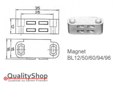 Preview: Magnet für Briefkasten BL12/50/60/94/96